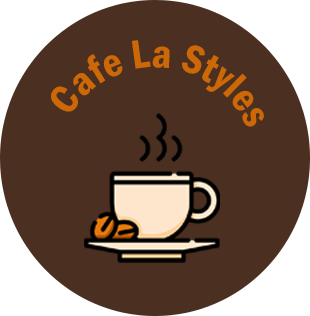 Cafe La Styles logo of a steaming coffee cup